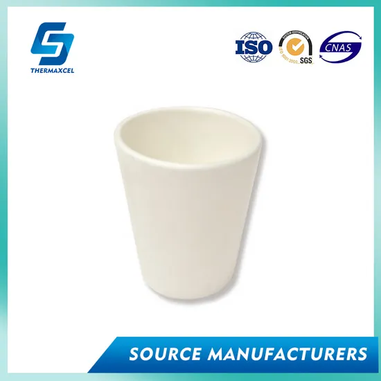 Al2O3 99% Recrystallized Alumina Ceramic Crucible for Borosilicate Glass Melting